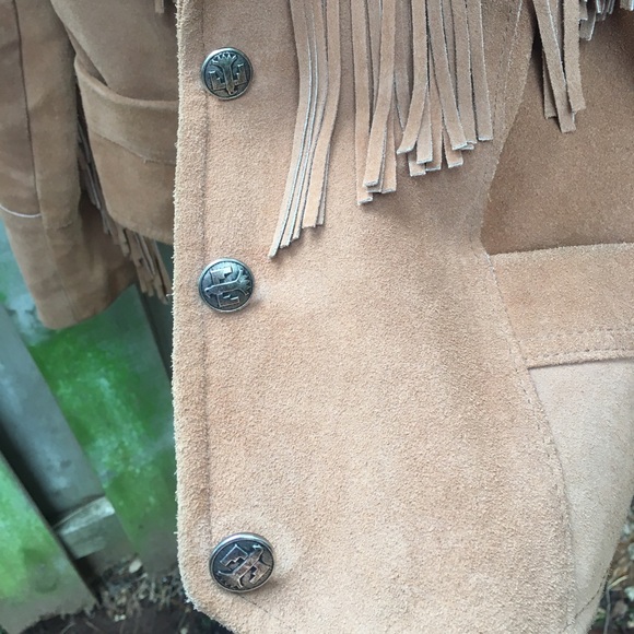 Vintage Leather Jacket with Fringe - Picture 5 of 8